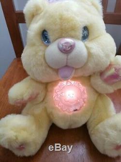 Vintage Twinkle Bears Plush Pink 10 Teddy 1995 Fantasy Ltd Light WORKS