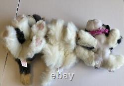 Vintage Tyco Kitty Kitty Kittens and Puppy Puppy Puppies Lot of 3 Plush