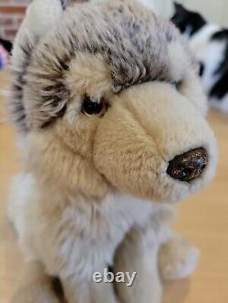 Vintage WEBKINZ Signature Timber Wolf Plush Stuffed Animal WKS1008