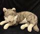 Vintage Wolf Stuffed Animal Plush Cascade Toy Life Size Realistic