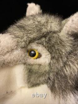 Vintage Wolf Stuffed Animal Plush Cascade Toy Life Size Realistic