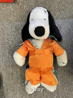 Vintage plush Snoopy Stuffed Animal Wardrobe Trunk Clothes Outfits