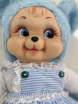 Vintage rubber face plush Bear