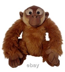 Vtg 19 Orangutan Monkey Plush Stuffed Animal Rust Brown Kids Preferred 1998