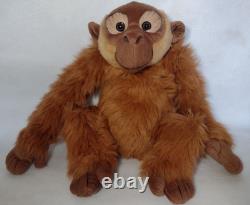 Vtg 19 Orangutan Monkey Plush Stuffed Animal Rust Brown Kids Preferred 1998