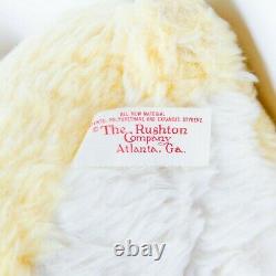Vtg 1950's The Rushton Company Rubber Faced Teddy Bear Plush Doll Stuffed Animal
