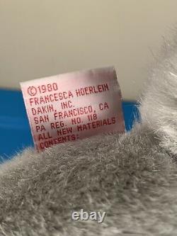 Vtg 1980 Dakin Francesca Hoerlein Le Mutt Gray Dog Plush Extremely Rare