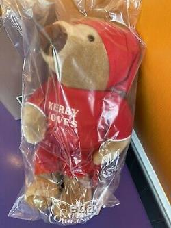 Vtg 1984 Avon Kerby Loves Plush Brown Stuffed Animal Bear In Red Gown NEW IN BOX