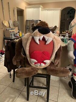 Vtg 1995 Looney Tunes Large Tasmanian Devil Taz Stuffed Animal Plush 48 Rare