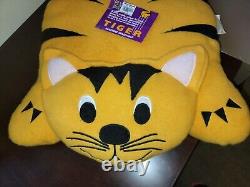 Vtg Crown Crafts Plush Stuffed Animal Pillow Buddies Rare Large 27 Tiger Cat