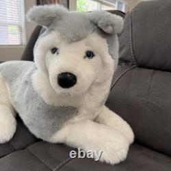 Vtg Douglas Cuddle Toys Husky Dog Plush Stuffed Animal HTF 38 Jumbo USA READ