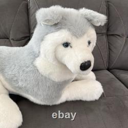 Vtg Douglas Cuddle Toys Husky Dog Plush Stuffed Animal HTF 38 Jumbo USA READ