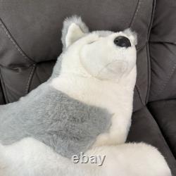 Vtg Douglas Cuddle Toys Husky Dog Plush Stuffed Animal HTF 38 Jumbo USA READ