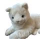 Vtg Douglas Little Cuddlers White Plush Cat Stuffed Animal Blue Eyes 1990 Rare