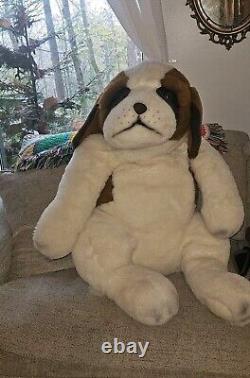 Vtg FAO Schwarz St Bernard Giant Plush Dog Jumbo Limited Ed 48 Rare