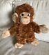 Vtg Gund Brown Monkey Zippy Plush Chimp Stuffed Animal Orange Heart Nose 17 Htf