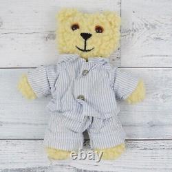 Vtg Jane Hissey Old Bear Little Bear's Bedtime 8 Plush Stuffed Animal PJs 1993