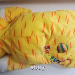Vtg Lisa Frank Sunflower Yellow Cat Stuffed Animal Toy Plush Jumbo Large RARE