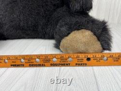 Vtg Mary Meyer GIANT 31 TEDDY BEAR Plush Brown Black Bear Stuffed Animal RARE