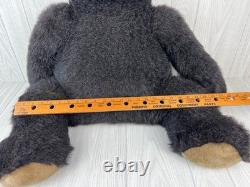 Vtg Mary Meyer GIANT 31 TEDDY BEAR Plush Brown Black Bear Stuffed Animal RARE