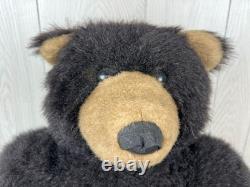Vtg Mary Meyer GIANT 31 TEDDY BEAR Plush Brown Black Bear Stuffed Animal RARE