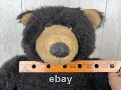 Vtg Mary Meyer GIANT 31 TEDDY BEAR Plush Brown Black Bear Stuffed Animal RARE
