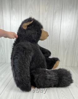 Vtg Mary Meyer GIANT 31 TEDDY BEAR Plush Brown Black Bear Stuffed Animal RARE