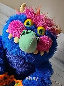 Vtg My Pet Monster 21 Plush Complete Handcuffs Voice DOESNT work