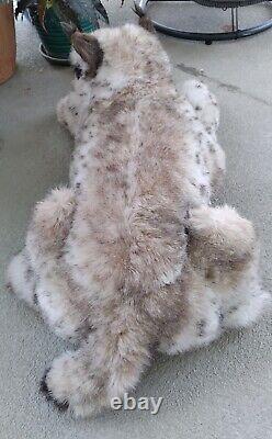 Vtg. Realistic Limited Ed. Bob Cat Lynx Stuffed Animal Plush Handcrafted Italy