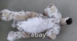 Vtg. Realistic Limited Ed. Bob Cat Lynx Stuffed Animal Plush Handcrafted Italy