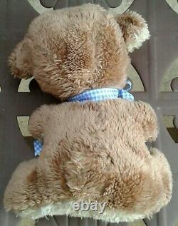Vtg Rushton Rubber Face Bear Sad 9 Plush Toy Stuffed Animal