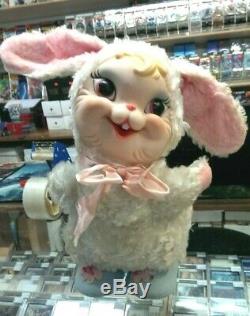 Vtg. Rushton Star Creation Rubber Face Bunny Rabbit 13 Plush Stuffed Toy RARE