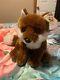 Wwf Nwt Medium Dark Red Fox Plush Stuffed Animal Anna Club Very Rare