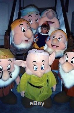 Walt Disney's Seven Dwarfs. LIFE SIZE PLUSH (Snow White not included)