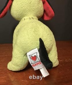 Webkinz GANZ Zombie Pup Plush has sewn in tags HM773 Halloween Dog no code RARE