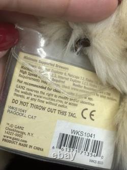 Webkinz Signature Ragdoll Cat Stuffed Animal Plush with Sealed Unused Code