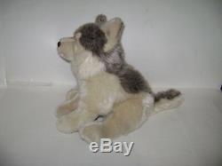 Webkinz Signature TIMBER WOLF WKS1008 by GANZ PLUSH STUFFED BEIGE GRAY RARE