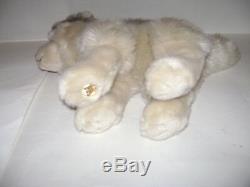 Webkinz Signature TIMBER WOLF WKS1008 by GANZ PLUSH STUFFED BEIGE GRAY RARE