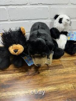 Webkinz plush lot Of 14 Lucky dino Black Bear Billy Goat Red Panda Lot Withcodes