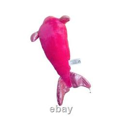 Wildlife Artists Hot Pink Metallic Dolphin Plush Stuffed Animal 15Valentine