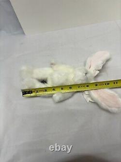 With TAGS! Bearington Collection Puff White Bunny Rabbit Plush Stuffed Animal 4507