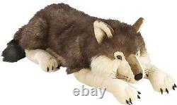 Wolf Stuffed Animal Plush Jumbo Toy Large Soft Cuddle Giant Big Kids Life Like