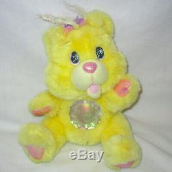 Working Vintage 1995 Yellow TWINKLE BEARS Teddy Bear Plush Stuffed Toy Rare