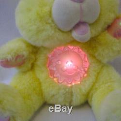 Working Vintage 1995 Yellow TWINKLE BEARS Teddy Bear Plush Stuffed Toy Rare