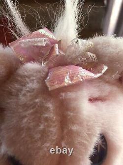 Working Vintage 95 Twinkle Bears Pink Light Up Bear Plush Iridescent Fantasy Ltd