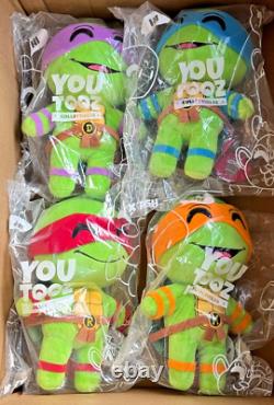 YOUTOOZ Limited. TMNT. Set of (4) NINJA Turtle CHIBI 9 in Plush. Ships Free