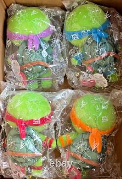 YOUTOOZ Limited. TMNT. Set of (4) NINJA Turtle CHIBI 9 in Plush. Ships Free