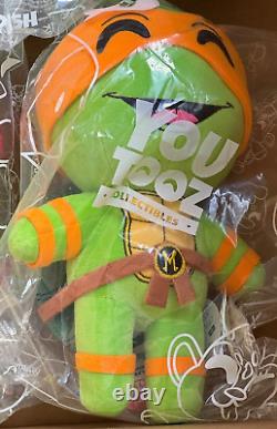 YOUTOOZ Limited. TMNT. Set of (4) NINJA Turtle CHIBI 9 in Plush. Ships Free