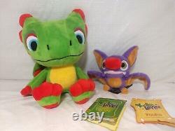 Yooka-Laylee Plush Set Magnetic Head Claws 9? & 5? Tall Official Fangamer Rare