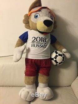 Zabivaka Wolf 150CM Soft Plush Gift Toy, FIFA World Cup 2018 Soccer Football